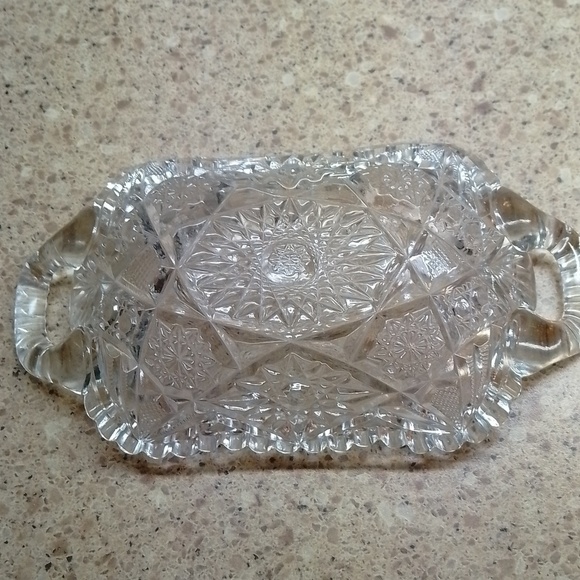 Vintage Imperia glass  small serving platter - Picture 3 of 4